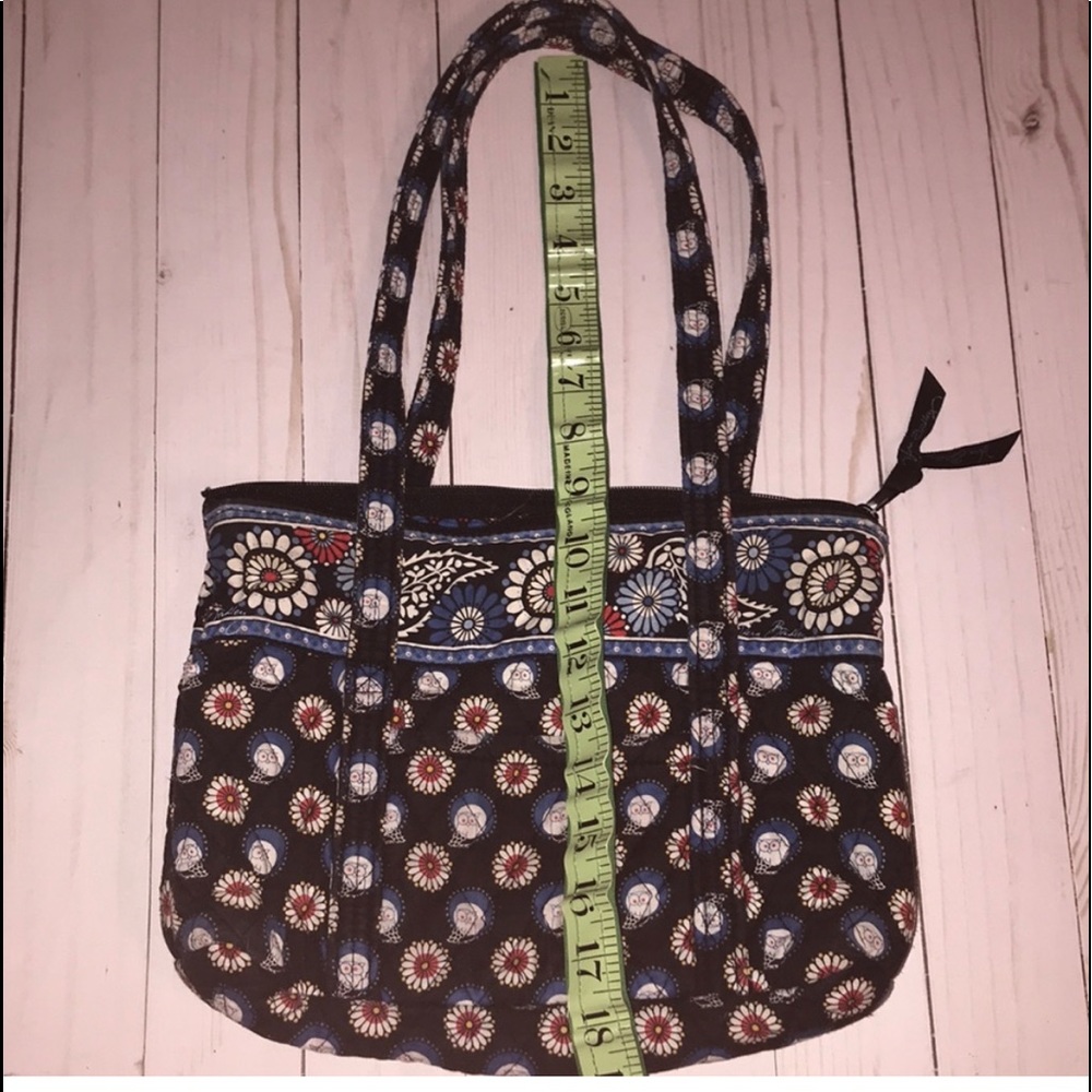Vera Bradley retired night owl small zippered tote purse
